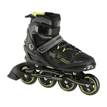Inline Skates, Black-Yellow, Size 42