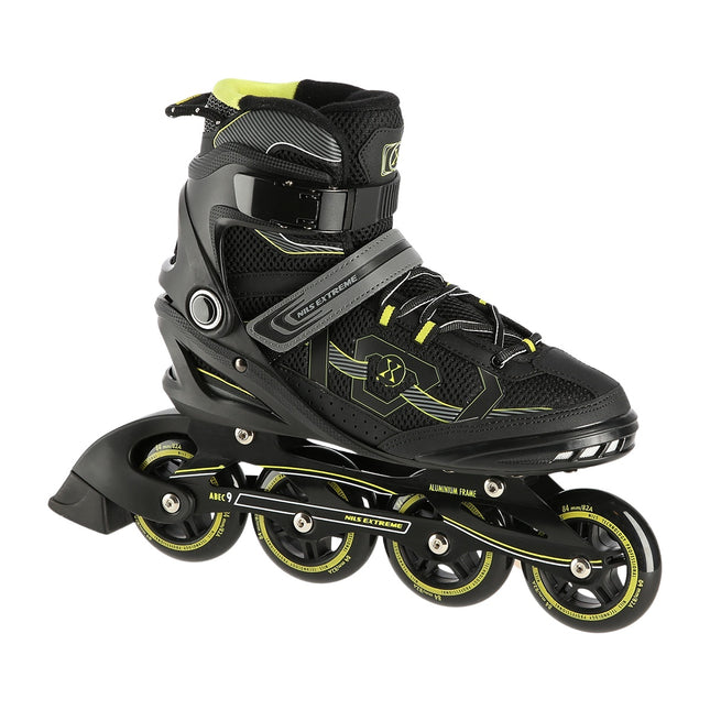 Inline Skates, Black-Yellow, Size 42