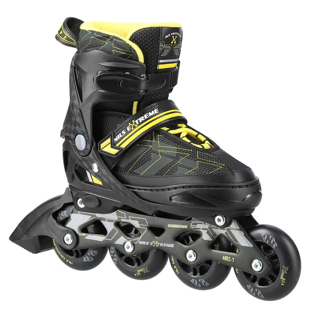Inline Skates, Black/Yellow, Size S (31-34)