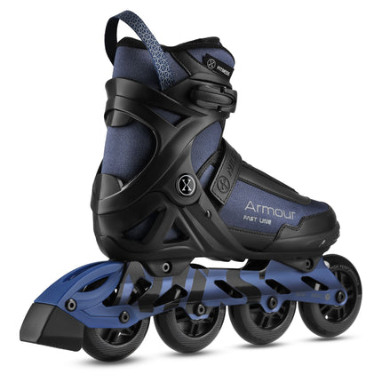 Inline Skates, Dark Blue, Size 42, 90mm ABEC-7