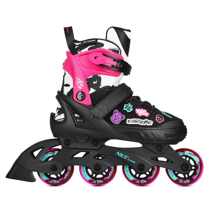 Inline Skates, Pink, Size L (40-43), ABEC-5 Bearings