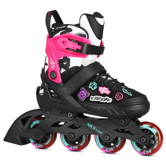 Inline Skates, Pink, Size XS (29-32), ABEC-5 Bearings