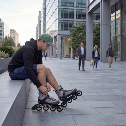 Inline Skates, Size 44, Dark Gray, ABEC-7, 90mm
