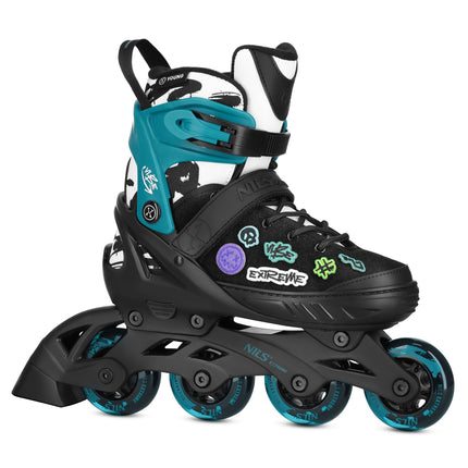 Inline Skates, Turquoise, Size M (37-40), ABEC-5 Bearings