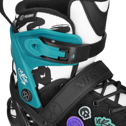 Inline Skates, Turquoise, Size XS (29-32), ABEC-5 Bearings