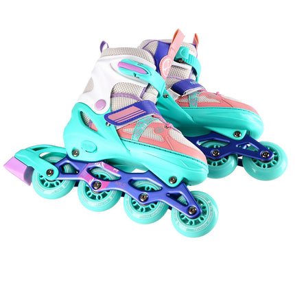 Inline Skates, White-Mint, Size M (35-38)