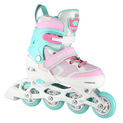 Inline Skates, White-Turquoise, Size L (39-42)