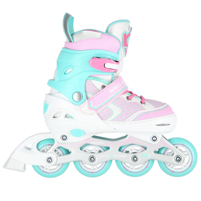 Inline Skates, White-Turquoise, Size L (39-42)