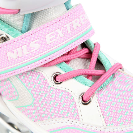 Inline Skates, White-Turquoise, Size L (39-42)