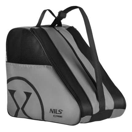 Inline and Ice Skate Bag, 3 Compartments, Grey