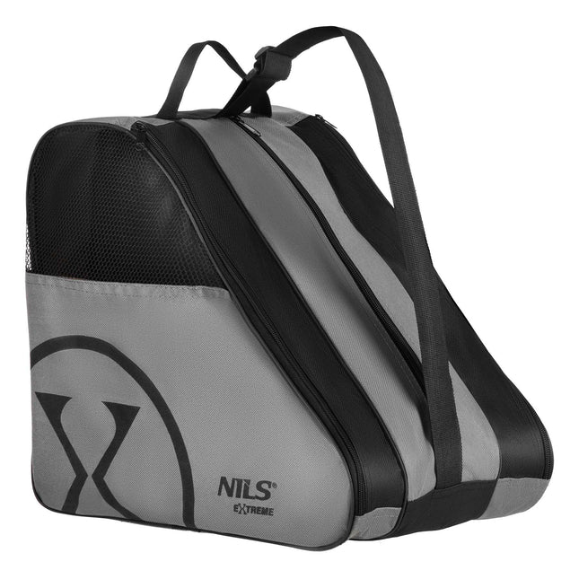 Inline and Ice Skate Bag, 3 Compartments, Grey