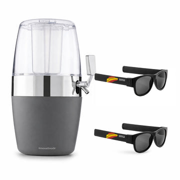 InnovaGoods Beer Dispenser and 2 Sunfold Roll-Up Sunglasses, Spain Black