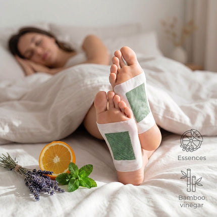 InnovaGoods Detox Foot Patches with Essences, 30 Units, Lavender, Mint, Orange