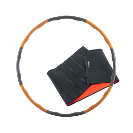 InnovaGoods Fitness Hoop and Sauna Effect Slimming Belt Pack, Detachable Hoop
