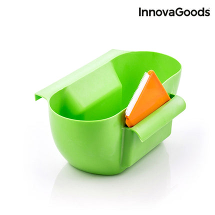 InnovaGoods Hanging Kitchen Waste Container with Spatula, 29 x 12 x 16 cm