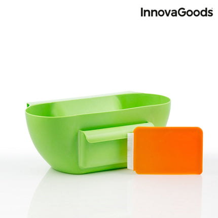 InnovaGoods Hanging Kitchen Waste Container with Spatula, 29 x 12 x 16 cm