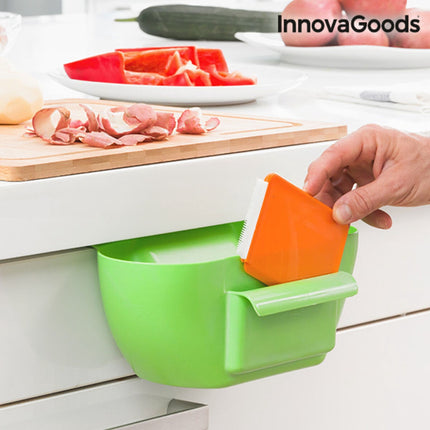 InnovaGoods Hanging Kitchen Waste Container with Spatula, 29 x 12 x 16 cm
