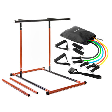 InnovaGoods Pull-Up Station and Resistance Bands Set, Up to 110 kg, 5 Bands