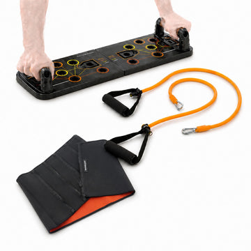 InnovaGoods Push-Up Board and Sauna Sports Belt, Resistance Bands