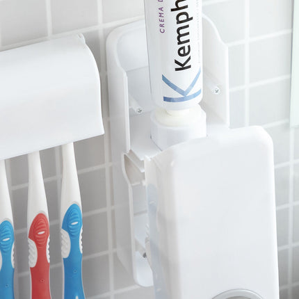 InnovaGoods Toothpaste and Automatic Soap Dispenser Set, Toothbrush Holder