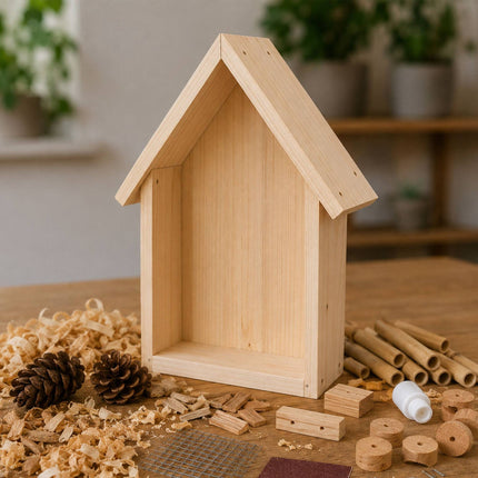 Insect Hotel Kit, 2-Pack, Fir Wood and Bamboo