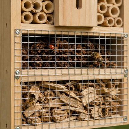 Insect Hotel Kit, Fir Wood & Bamboo, 30.5 cm