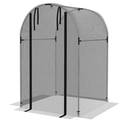 Garden insect protection net, HDPE, steel frame, 1.2x1.2M