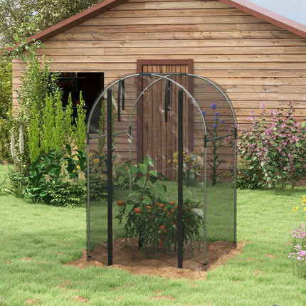 Garden insect protection net, HDPE, steel frame, 1.2x1.2M