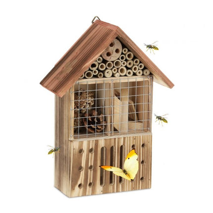 Insect hotel made of spruce