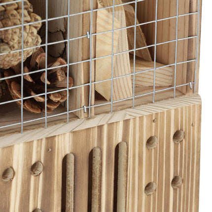 Insect hotel made of spruce