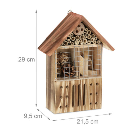 Insect hotel made of spruce