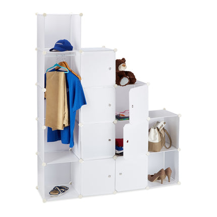 Insert system for wardrobe 12 compartments