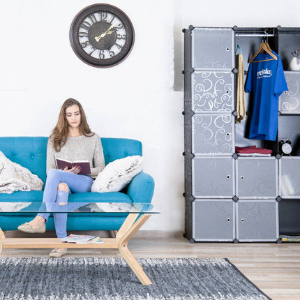 Insert system for wardrobe 12 compartments