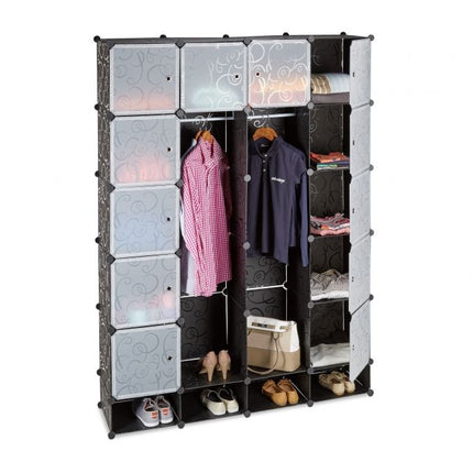 Insert system for wardrobe 18 compartments