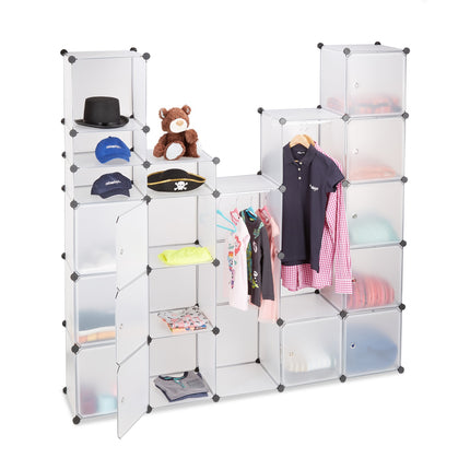 Insert system for wardrobe 18 compartments