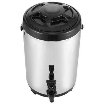 Insulated Beverage Dispenser, 2 Gallon, Stainless, Spigot