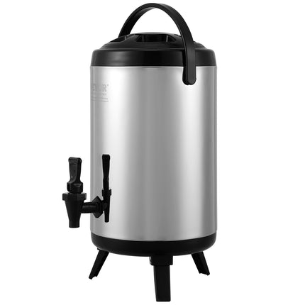 Insulated Beverage Dispenser, 2 Gallon, Stainless, Spigot