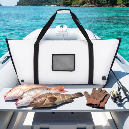 Insulated Fish Cooler Bag 122cm, Leakproof, Drain Valve