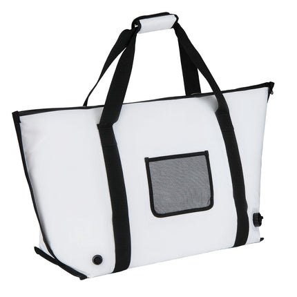 Insulated Fishing Cooler Bag, 98cm Waterproof PVC, Drain Valve