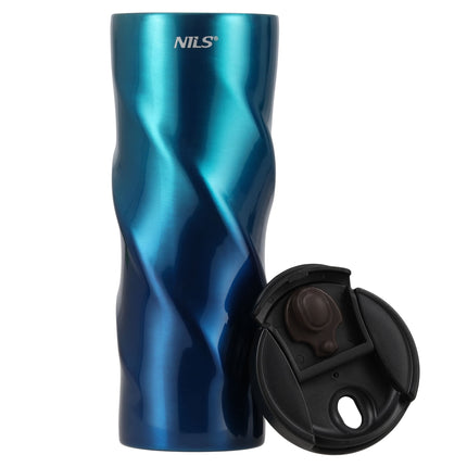 Insulated Stainless Steel Travel Mug, 500 ml, Blue