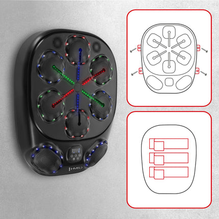 Intelligent Bluetooth Boxing Machine with Gloves, 4000mAh Battery