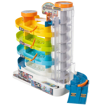 Interactive 5-Level Car Parking Garage with Elevator