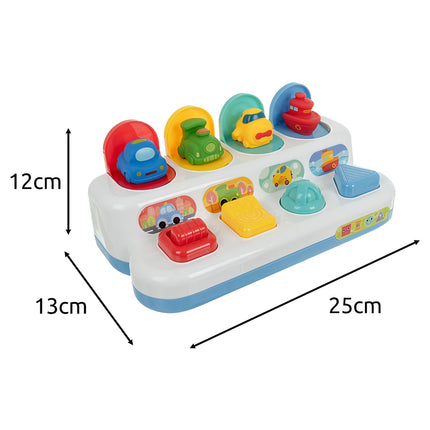 Interactive Educational Toy with Pop-Up Vehicles, 18m+