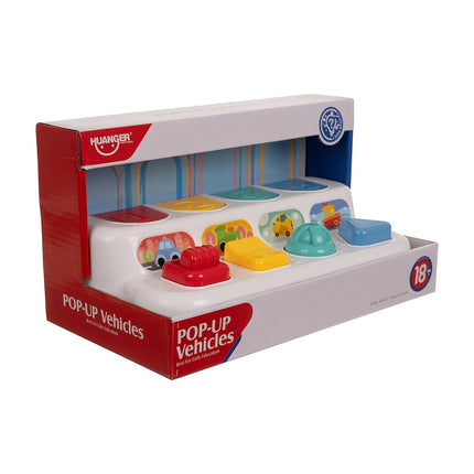 Interactive Educational Toy with Pop-Up Vehicles, 18m+