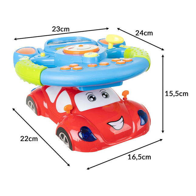 Interactive Kids Steering Wheel with Lights & Sounds