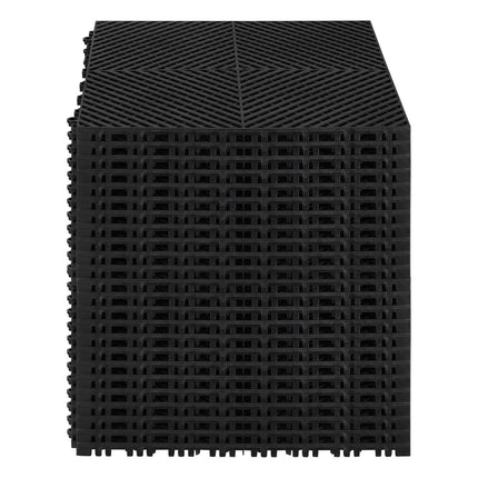 Interlocking Drainage Mat Tiles, 24-Pack, 15.7 in PP