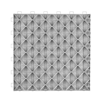 Interlocking Garage Floor Tiles, 12x12, 25-Pack, Silver