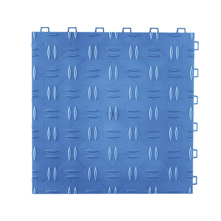 Interlocking Garage Floor Tiles, 12x12, 50-Pack, Blue