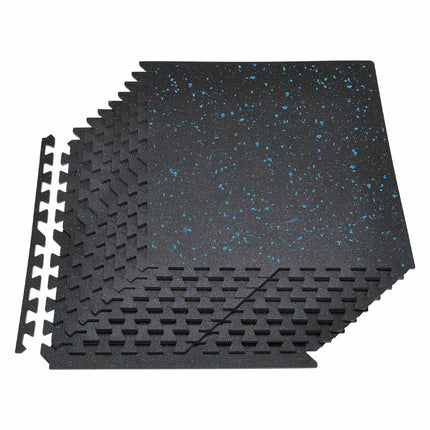 Interlocking Gym Floor Mats, 24-Pack, 10 mm EVA Foam