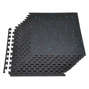 Interlocking Gym Floor Mats, 24-Pack, 10 mm EVA Foam